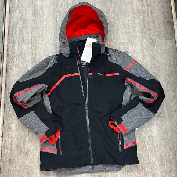 Spyder Men's Black Gray Ski Jacket with Red Accents SPYDER
Titan GTX ski jacket - Picture 15 of 16